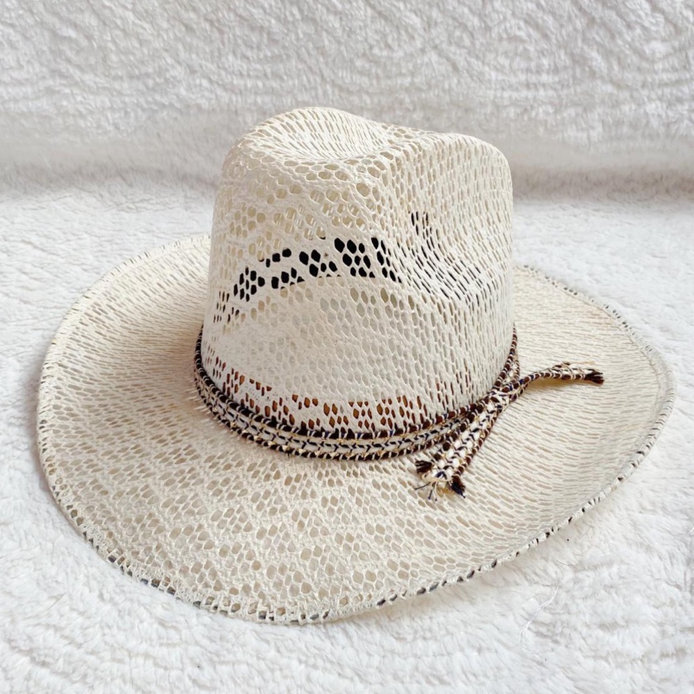 Woven western hat